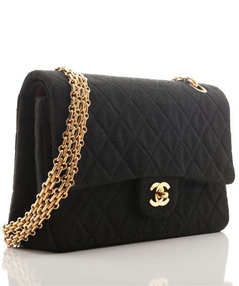 chanel signature black quilted flap bag|authentic chanel double flap bag.